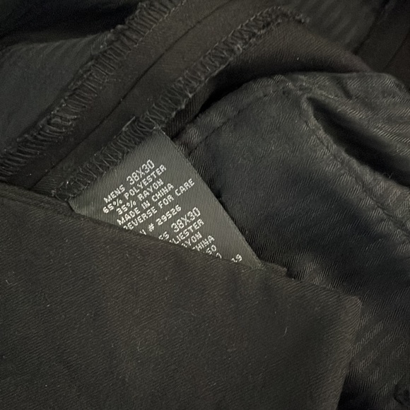 George 38x30 black slacks - Picture 2 of 3